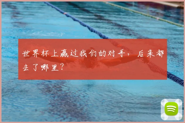 世界杯上赢过我们的对手,后来都去了哪里?